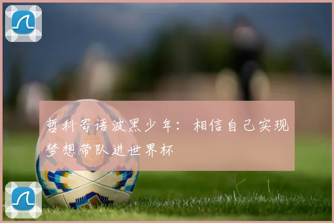 哲科寄语波黑少年：相信自己实现梦想带队进世界杯